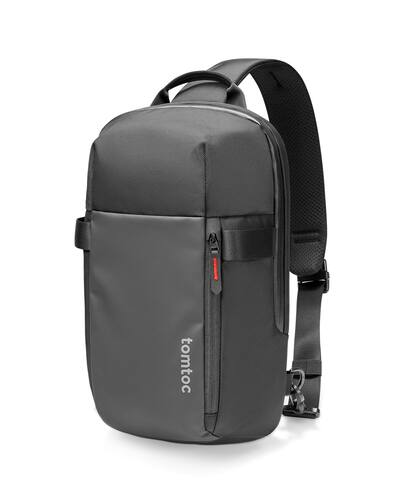 tomtoc - Navigator-T24 One Shoulder Backpack Crossbody EDC Daypack Sling Bag Chest Shoulder Bag, Water-resistant S - Black tomtoc - Navigator-T24 One Shoulder Backpack Crossbody EDC Daypack Sling Bag Chest Shoulder Bag, Water-resistant S - Black