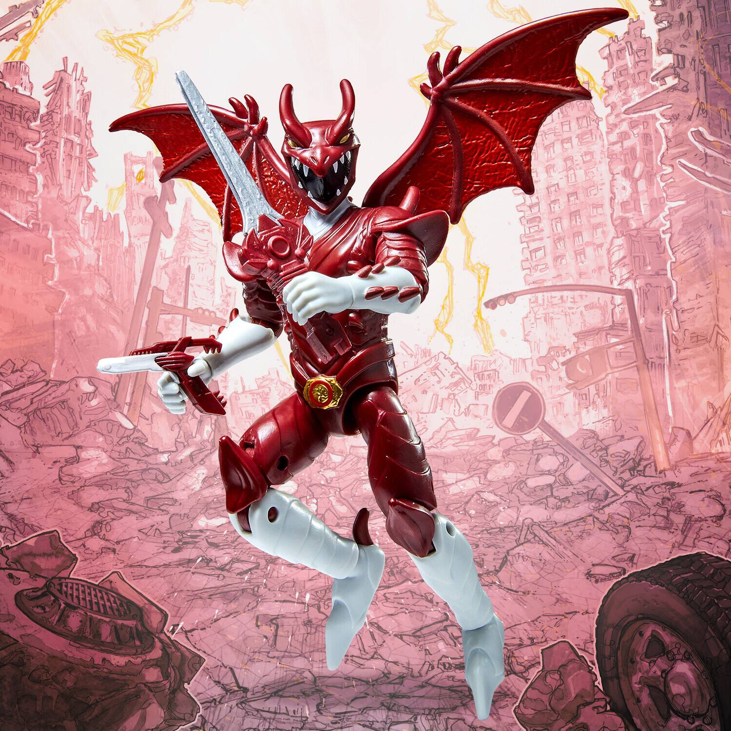 PopMarket Godzilla x Power Rangers Kaiju Ranger: Red Rodan 5