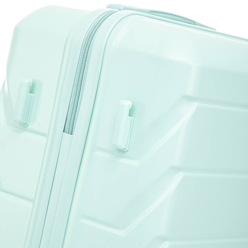 Angle. Ropilly - Ropilly 3 Piece Hard Shell Luggage Set Mint Green Suitcase Set - Mint Green.