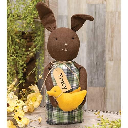 Angle. BreeBe - Tracy Chocolate Bunny Doll w/Chick - Multi.