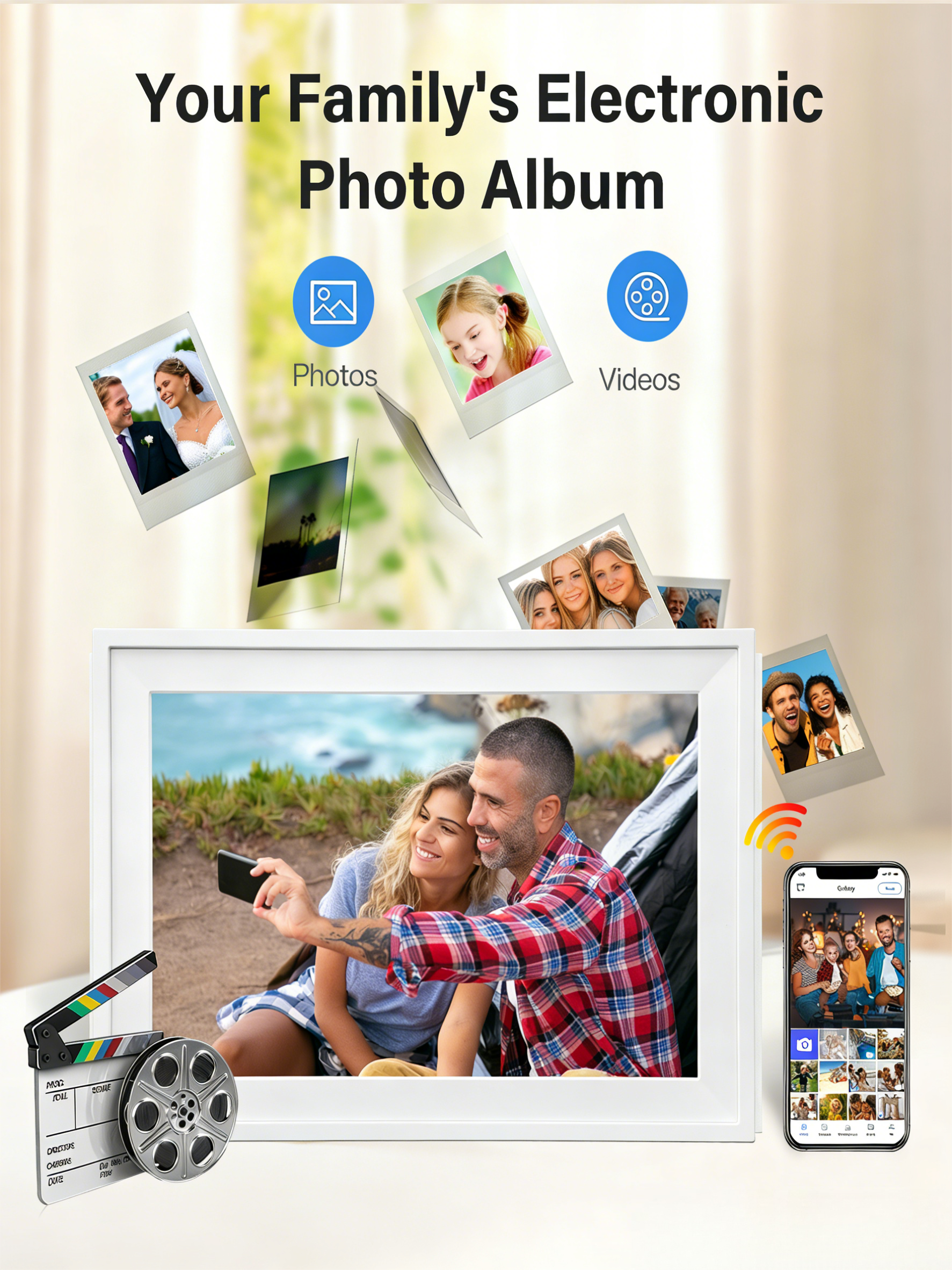 Your Family's Electronic Photo Album  
Photos Videos
