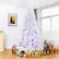 Alt View 2. Costway - 9Ft Hinged Artificial Christmas Tree Pine Tree 2132 Tips Metal - White.