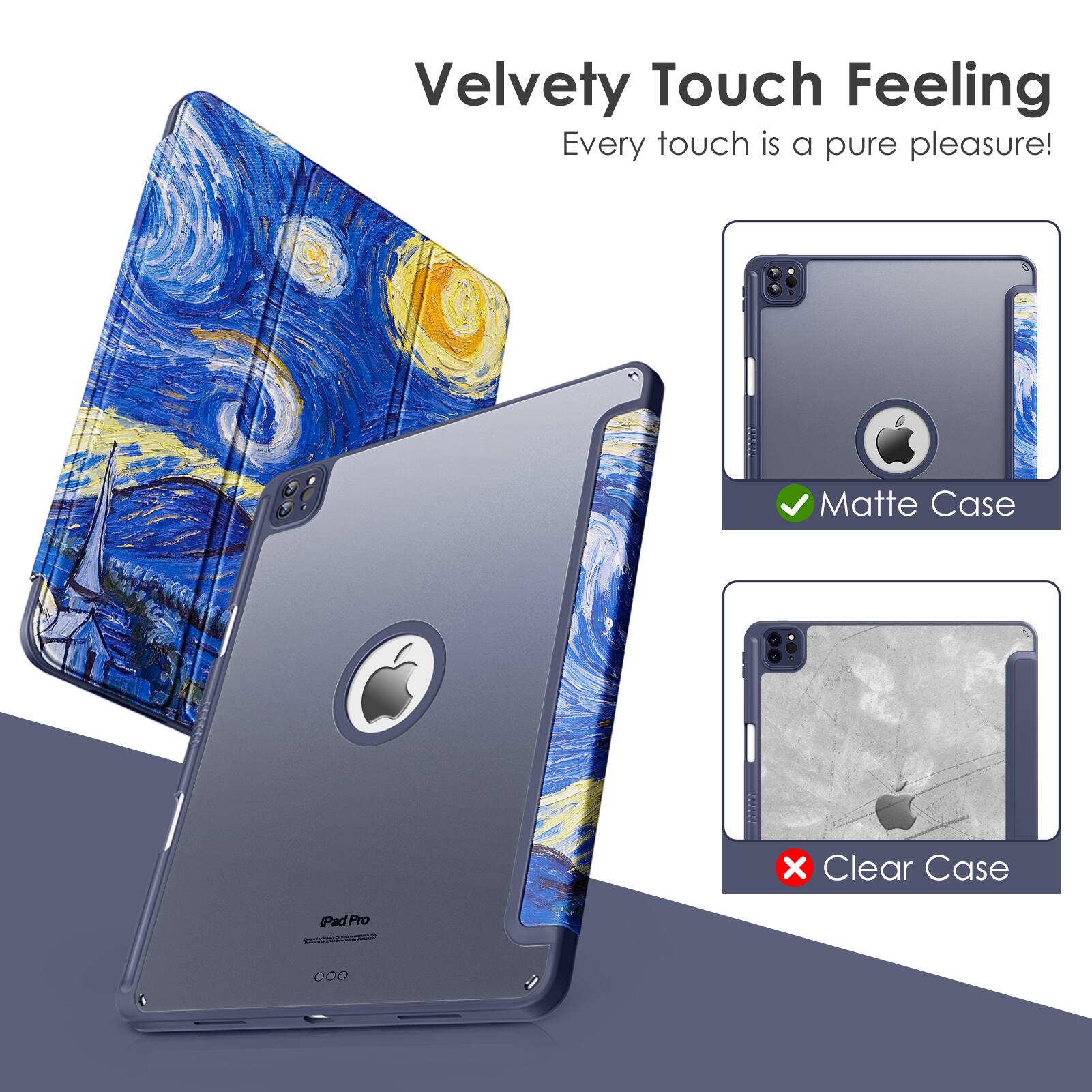 Velvety Touch Feeling  
Every touch is a pure pleasure!  

Matte Case  
Clear Case