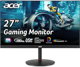 Acer - Refurbished Excellent - Nitro XV272U V3BMIIPRX 27" LCD Monitor 180Hz WQHD 2560x1440 IPS 1ms Response Time - Black
