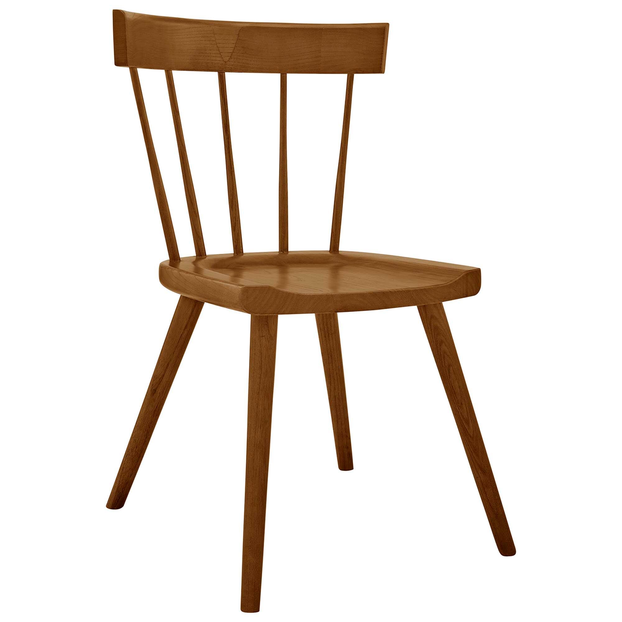 Alt View 2. Modway - Sutter Wood Dining Side Chair Set of 2 by Modway - Walnut.