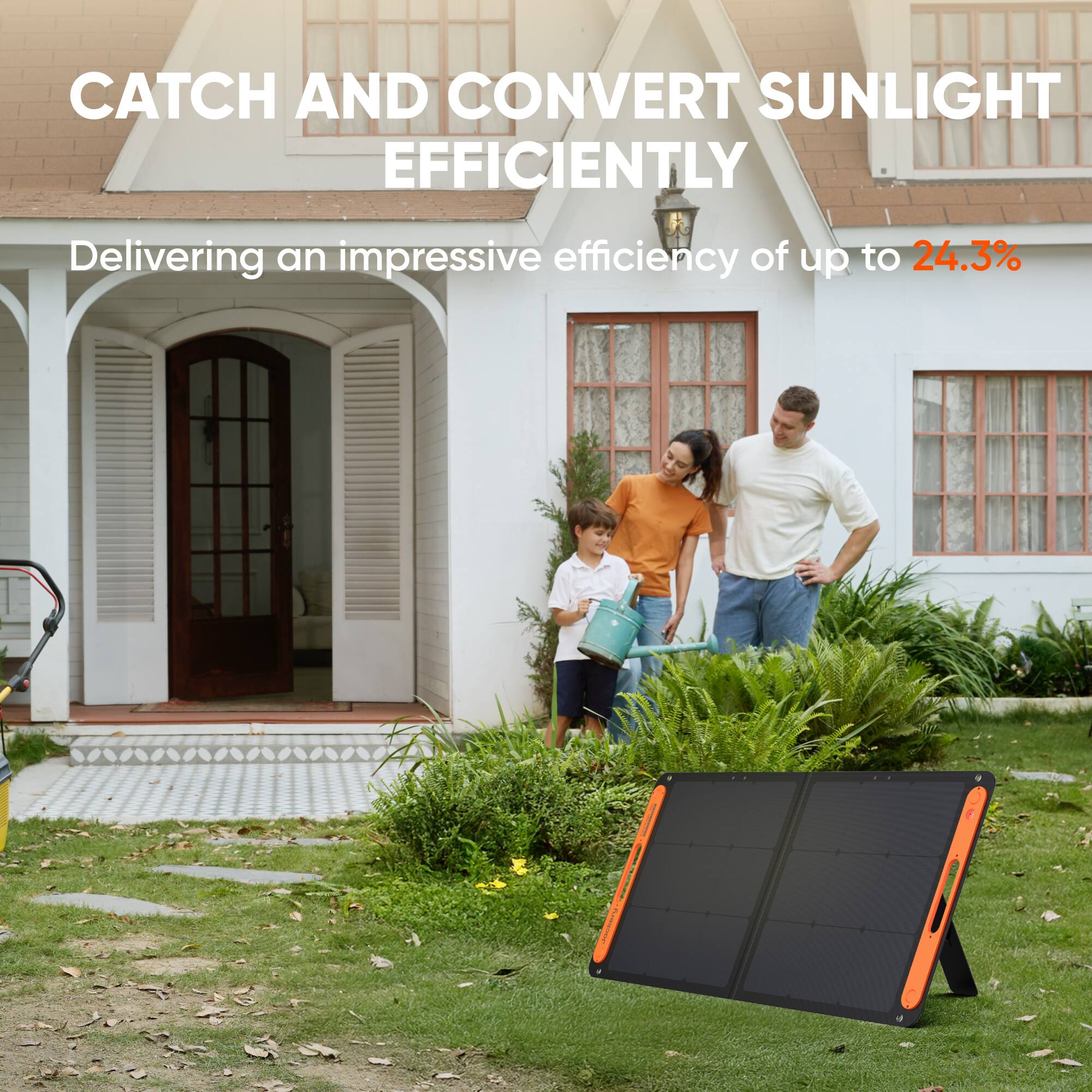 CATCH AND CONVERT SUNLIGHT EFFICIENTLY  
Delivering an impressive efficiency of up to 24.3%