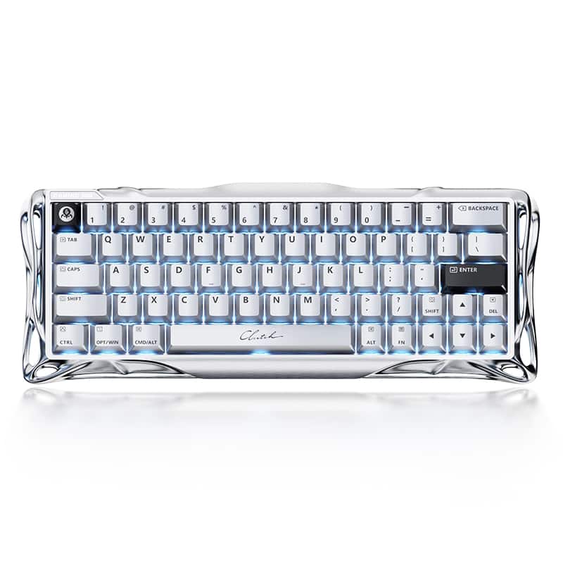GravaStar - Mercury V60Pro 60% Hall Effect Magnetic Switch Gaming Keyboard_Deluxe Edition - Chrome Silver
