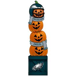 Fan Creations - Philadelphia Eagles 31" Stacked Pumpkin Leaner - Multicolor