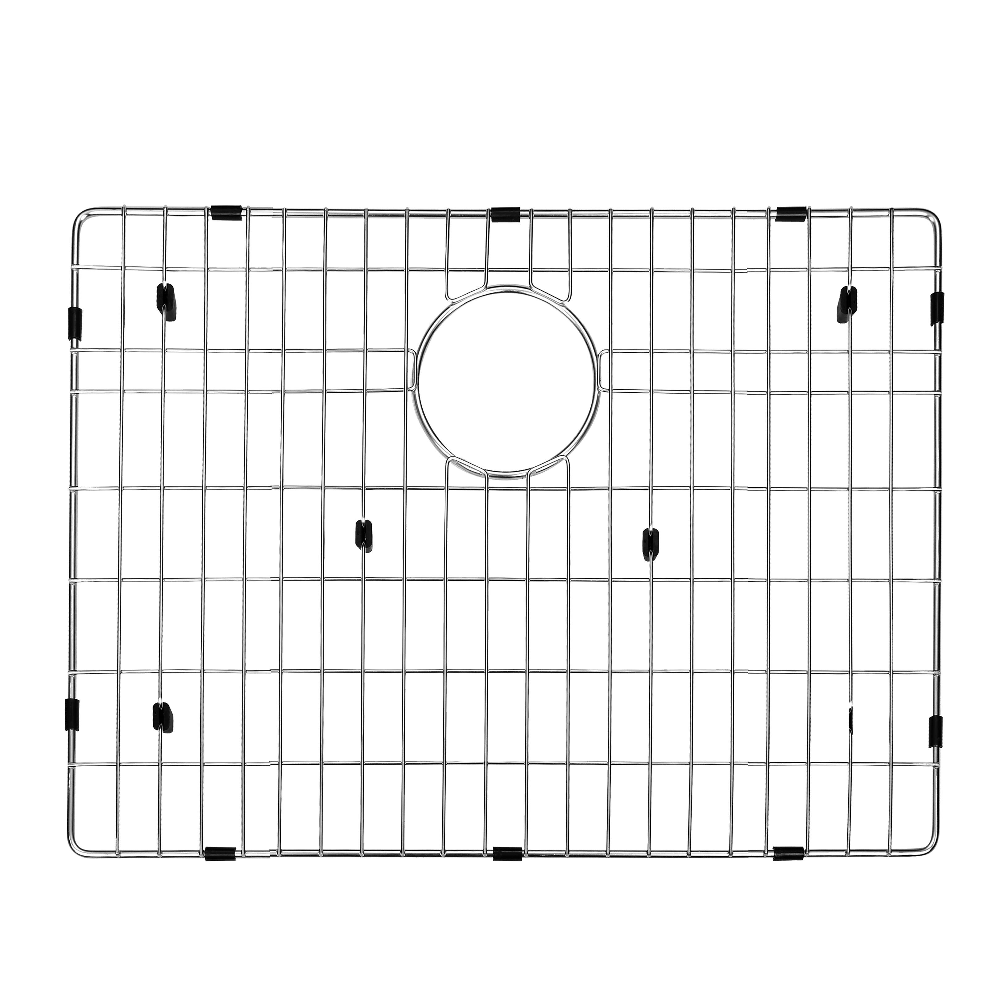 Alt View 7. Akicon - Akicon 23 in. Undermount Single Bowl 18-Gauge Brushed Stainless Steel Kitchen Sink with Bottom Grid and Basket Strainer - Silver.