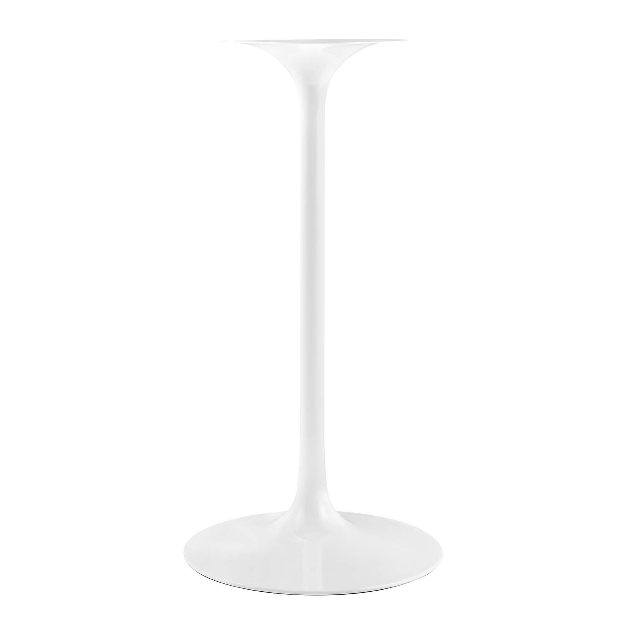 Alt View 2. Modway - Lippa Round Artificial Marble Bar Table - White Black.