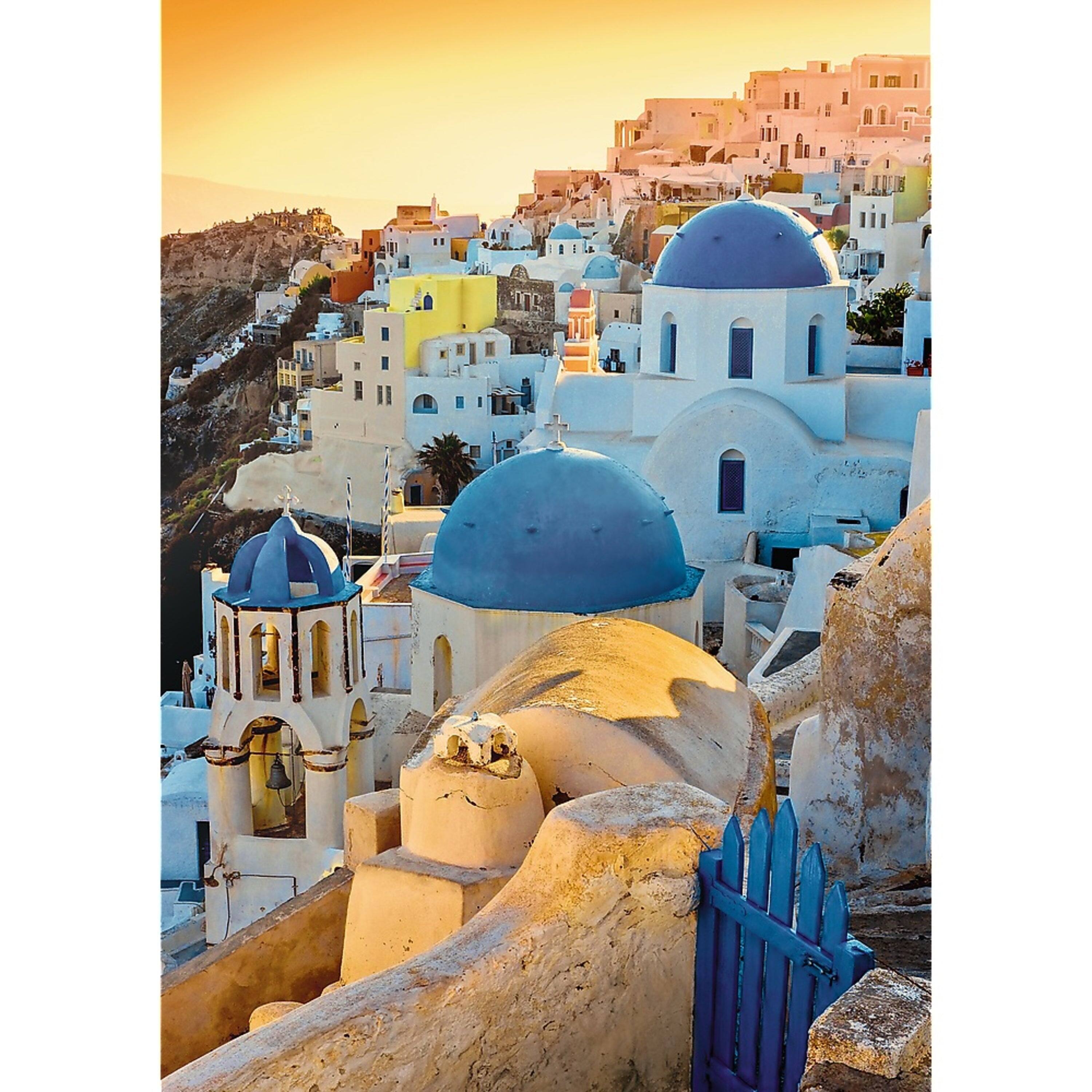Alt View 1. Trefl - Trefl Premium Plus 1000 Piece Puzzle - Town of Oia, Santorini.