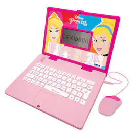 Lexibook - Disney Princess Bilingual Talking Educational Laptop – 124 Activities