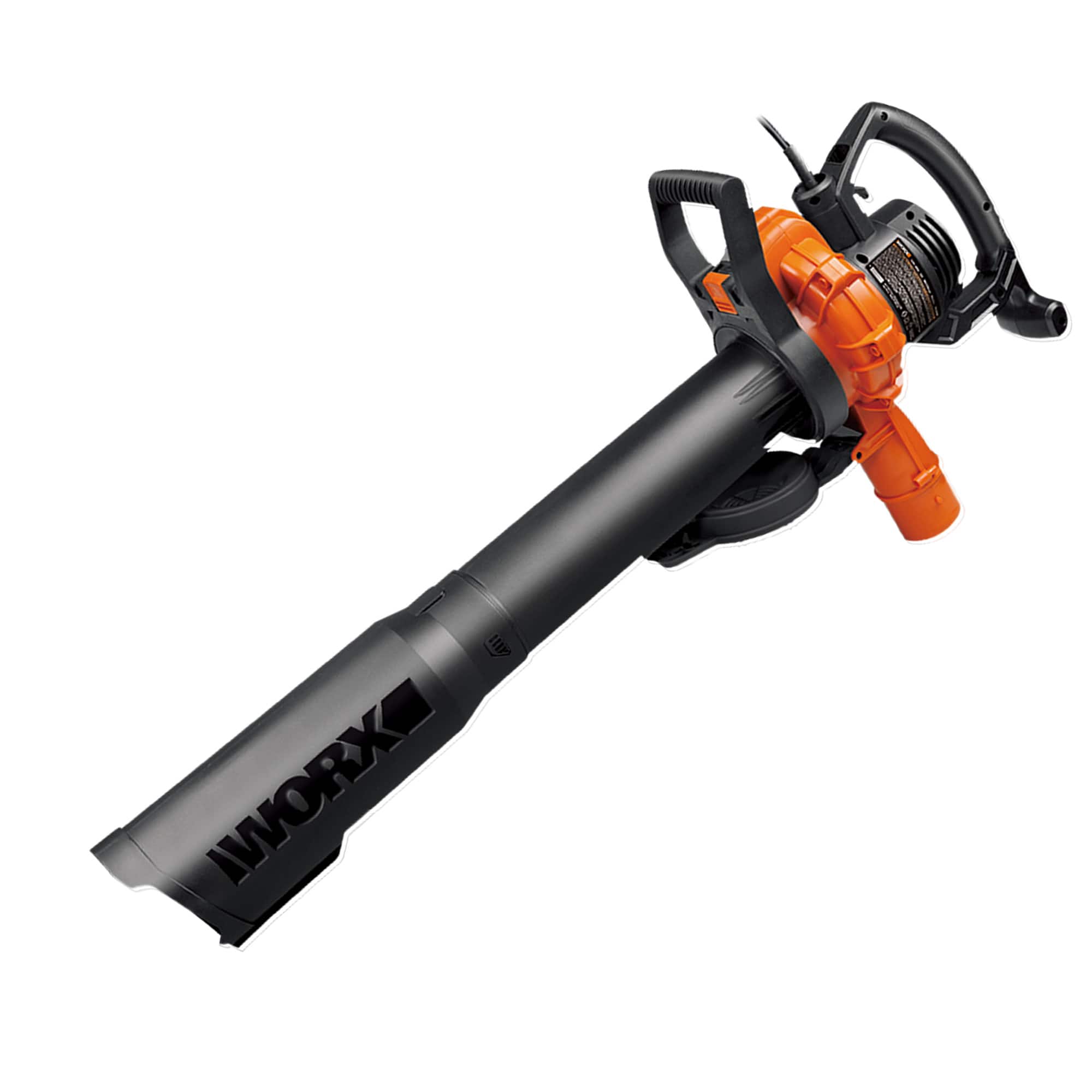 Angle. WORX - 12 Amp 250 MPH 400 CFM Electric Leaf Blower/Mulcher/Vacuum - Black.