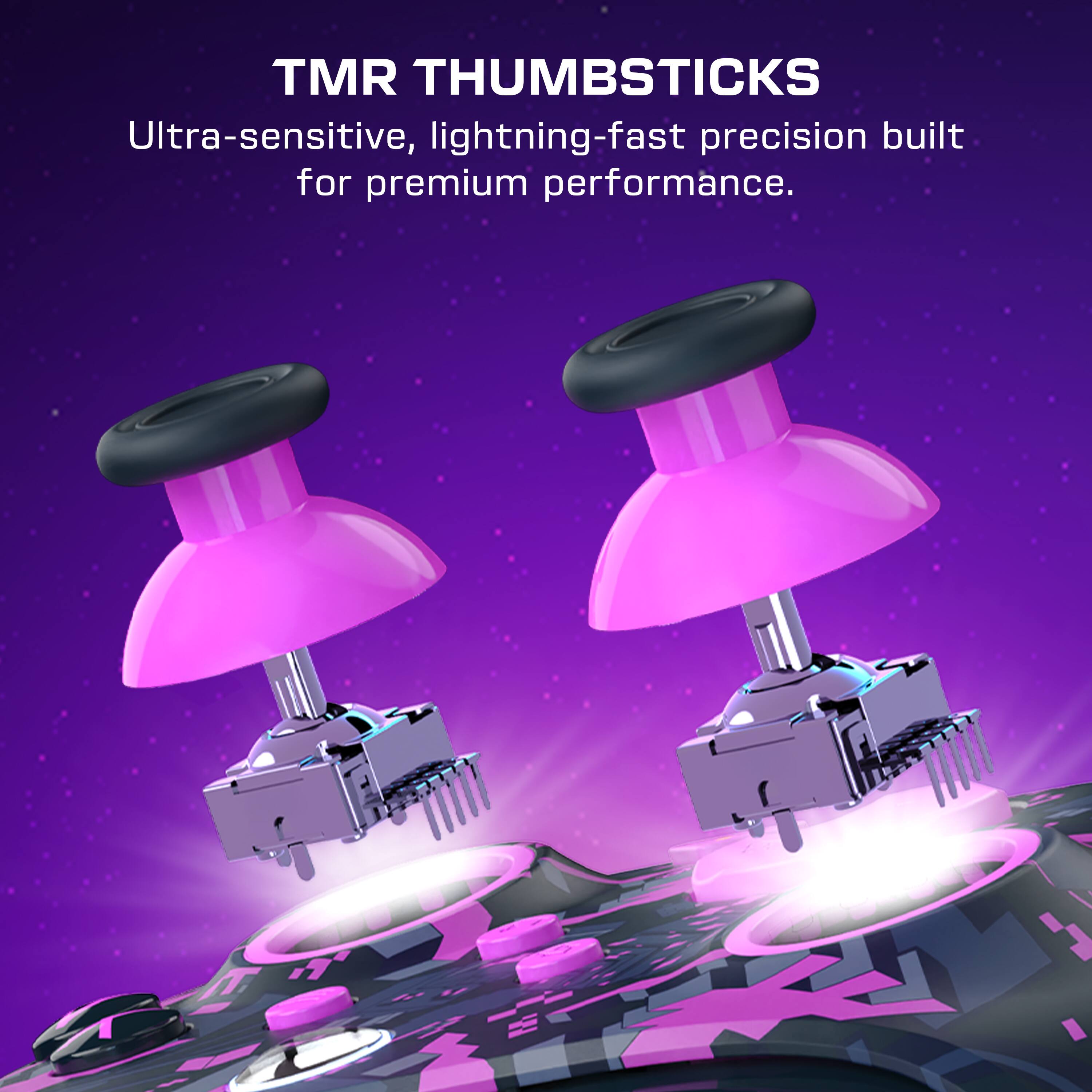 TMR THUMBSTICKS  
Ultra-sensitive, lightning-fast precision built for premium performance.