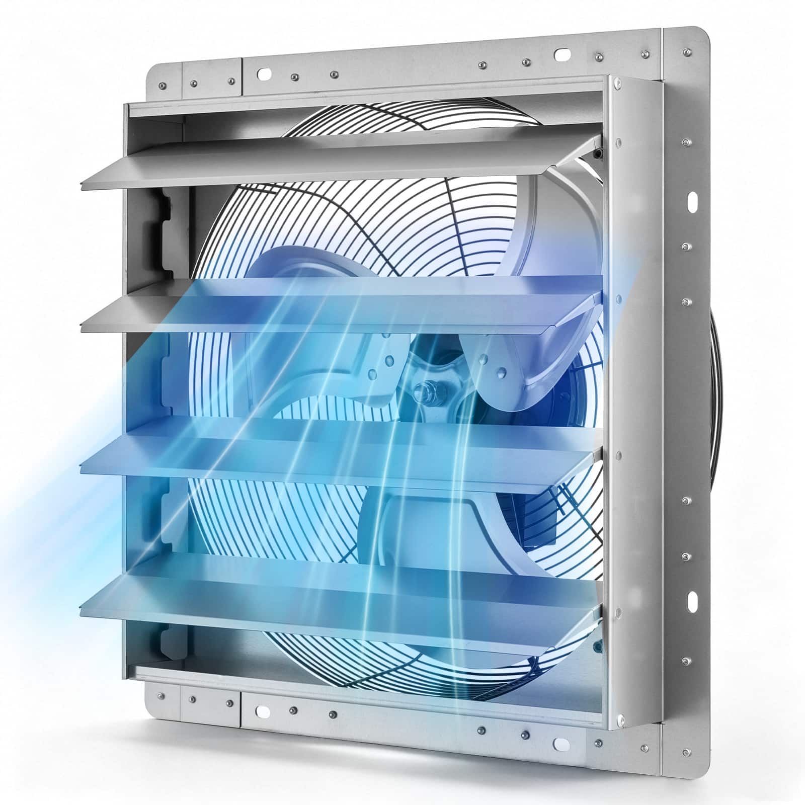 VEVOR - 18 Inch Shutter Exhaust Fan Wall Mounted Automatic Louvers Sturdy Steel Housing, 3051 CFM Low Noise, AC Motor - Silver price history on PriceWatchPro