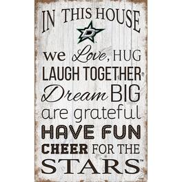 Fan Creations - Dallas Stars 11'' x 19'' Team In This House Sign - Multicolor