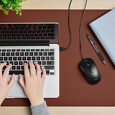 Alt View 5. Staples TECH - Staples TECH Ambidextrous Optical USB Mouse, Black (ST62598) - Black.