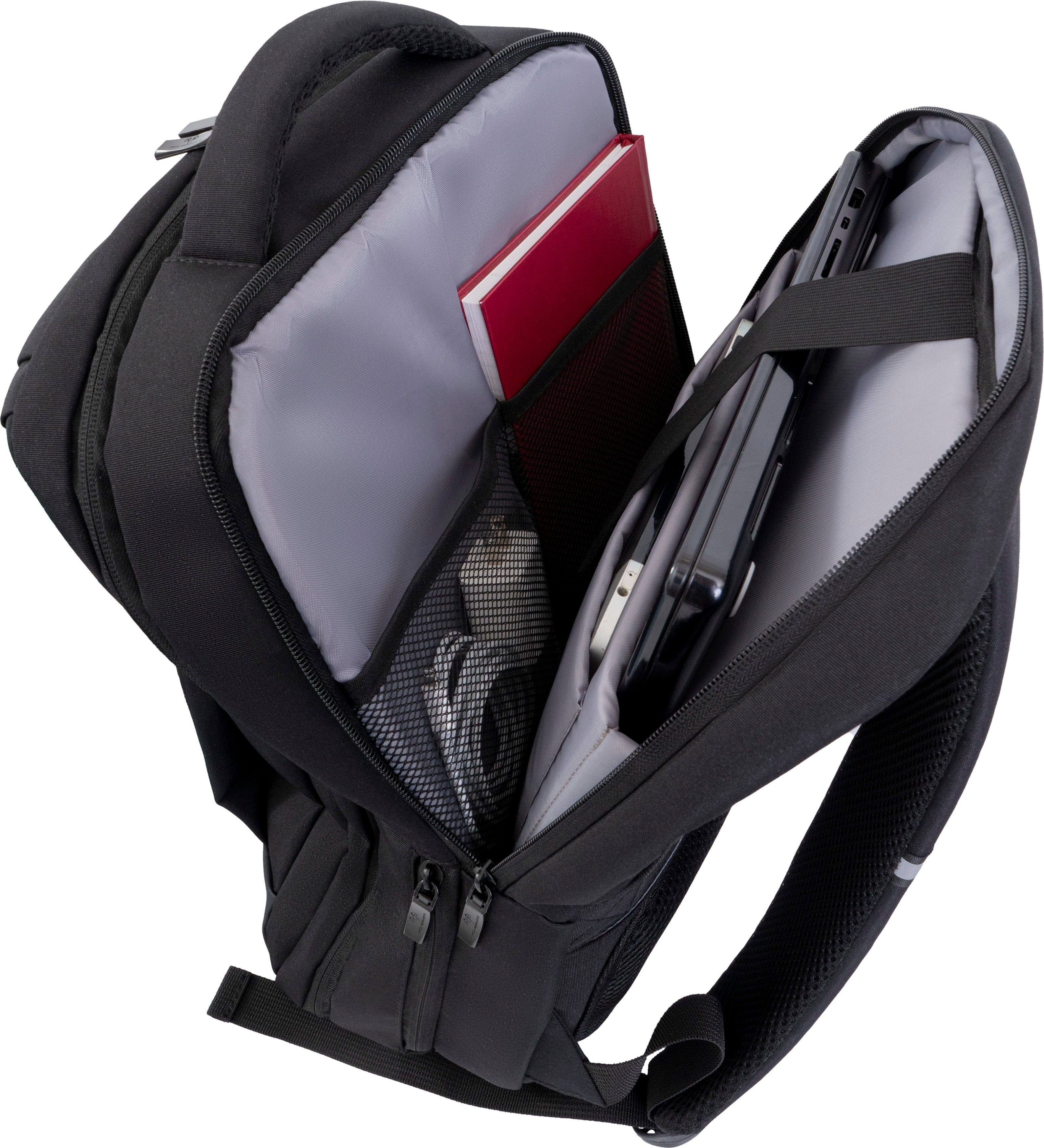 Back. Jack Abrahams - Jack Abrahams The Collins Nylon Workbook Backpack - Black - Black.