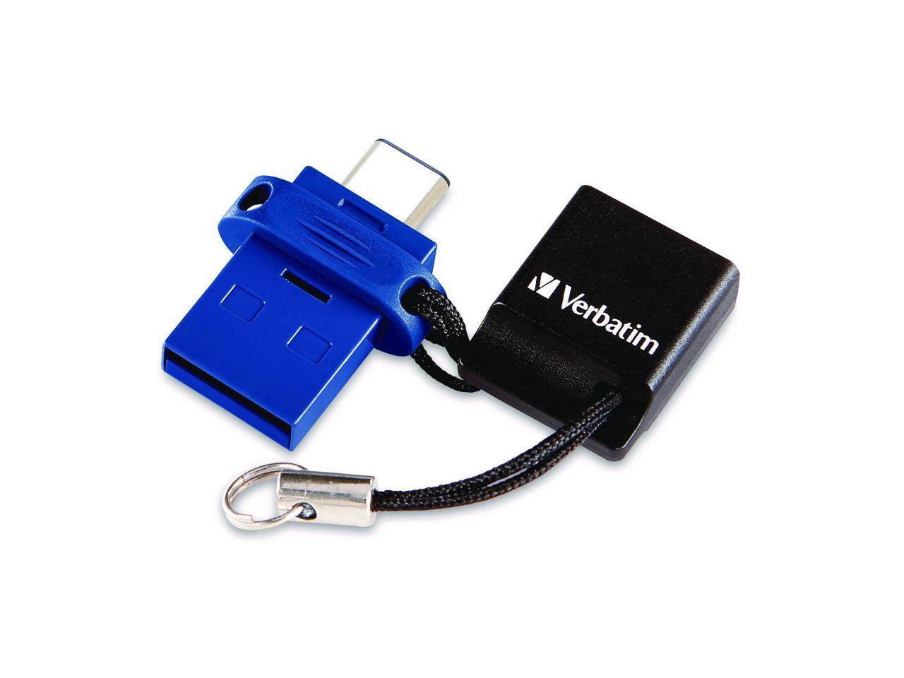 Verbatim - Store 'n' Go Dual 128GB USB 3.2 (Type A + C) Flash Drive - Lifetime Warranty - Blue