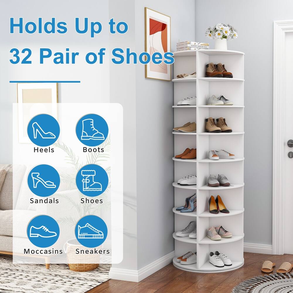 Holds Up to 32 Pair of Shoes

- Heels
- Boots
- Sandals
- Shoes
- Moccasins
- Sneakers