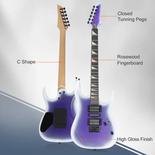 Closed Tuning Pegs  
C Shape  
Rosewood Fingerboard  
High Gloss Finish