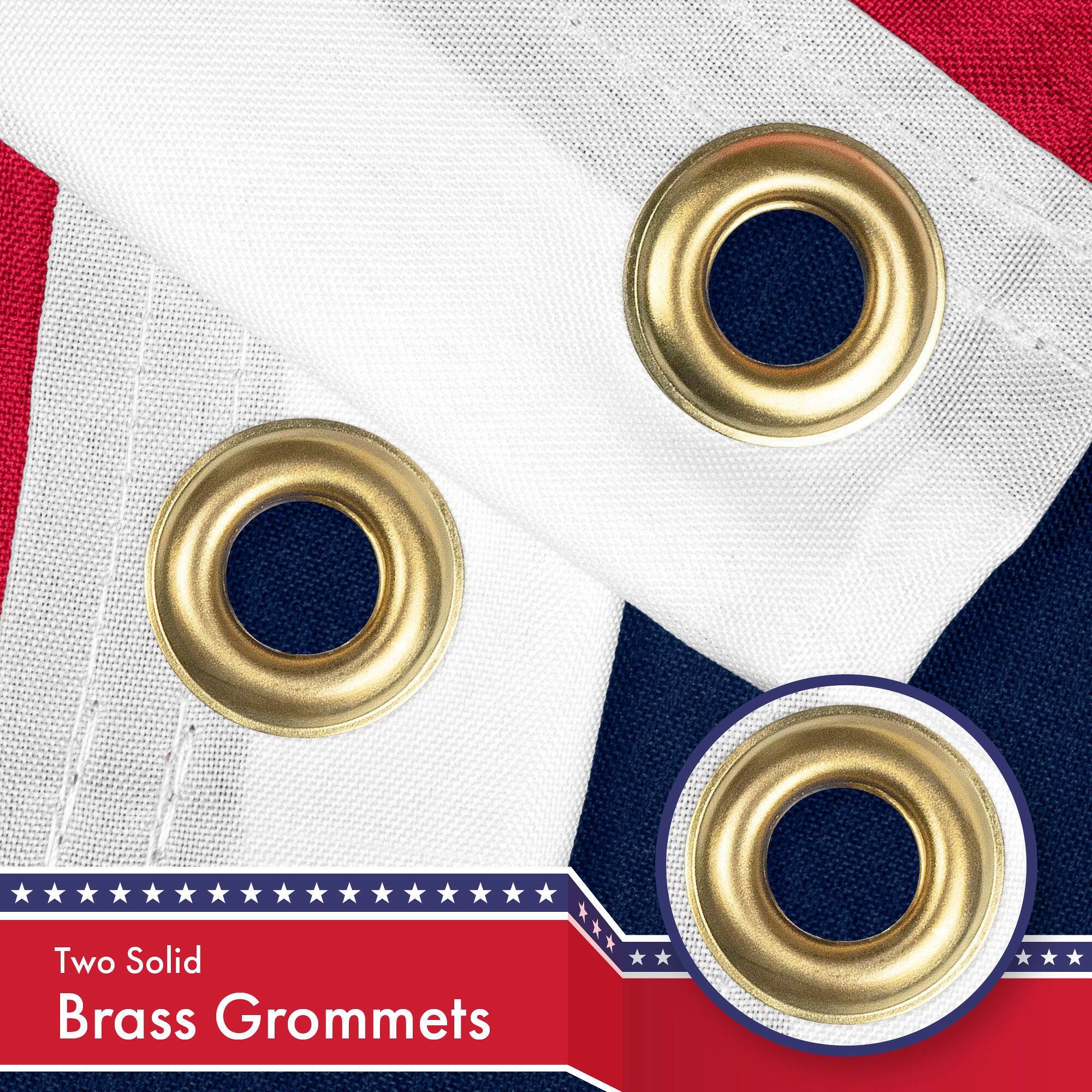 Two Solid Brass Grommets