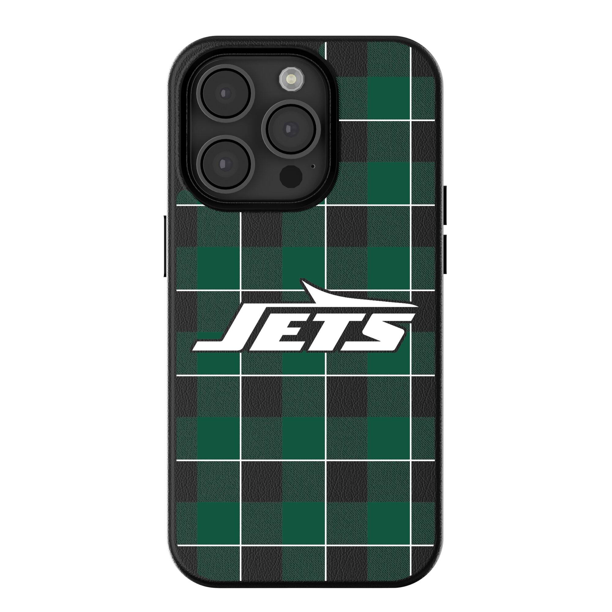 Keyscaper - NFL - New York Jets - Plaid Magnetic Bump iPhone Case - 15 Pro - Black price history on PriceWatchPro