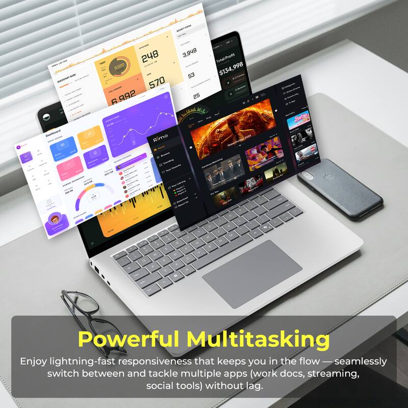 - SE Whauhhoud
- 2 1 - 248 3,949 3,020 S3 570 R 992 25 Rimo u
- TT
- Proic Fotal .998 $134 an
- Sabo
- A E . A Do . - 1
- H . . . 5 1 . 1 . &

Powerful Multitasking

Enjoy lightning-fast responsiveness that keeps you in the flow — seamlessly switch between and tackle multiple apps (work docs, streaming, social tools) without lag.