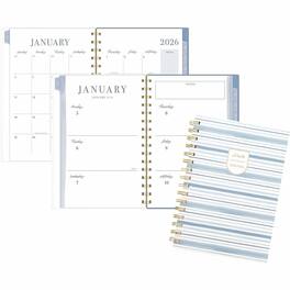 Cambridge - Leah Bisch Weekly Monthly Planner, Weekly, Monthly, 5 1/2 x 8 1/2, Ciara Stripe
