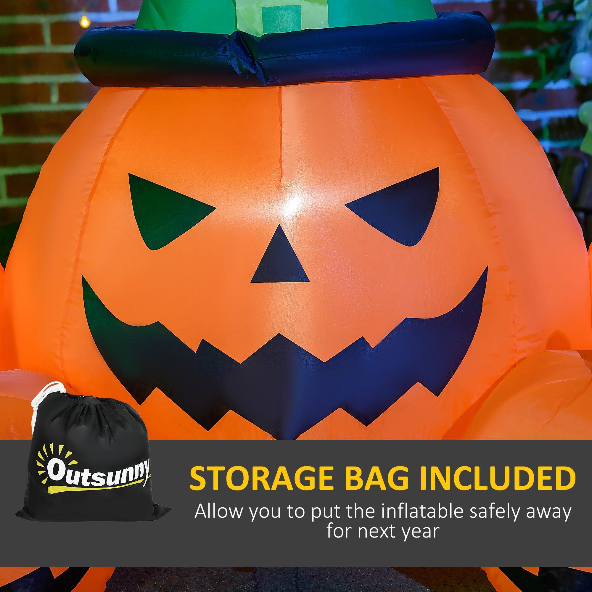 Outsunny STORAGE BAG INCLUDED  
Allow you to put the inflatable safely away for next year