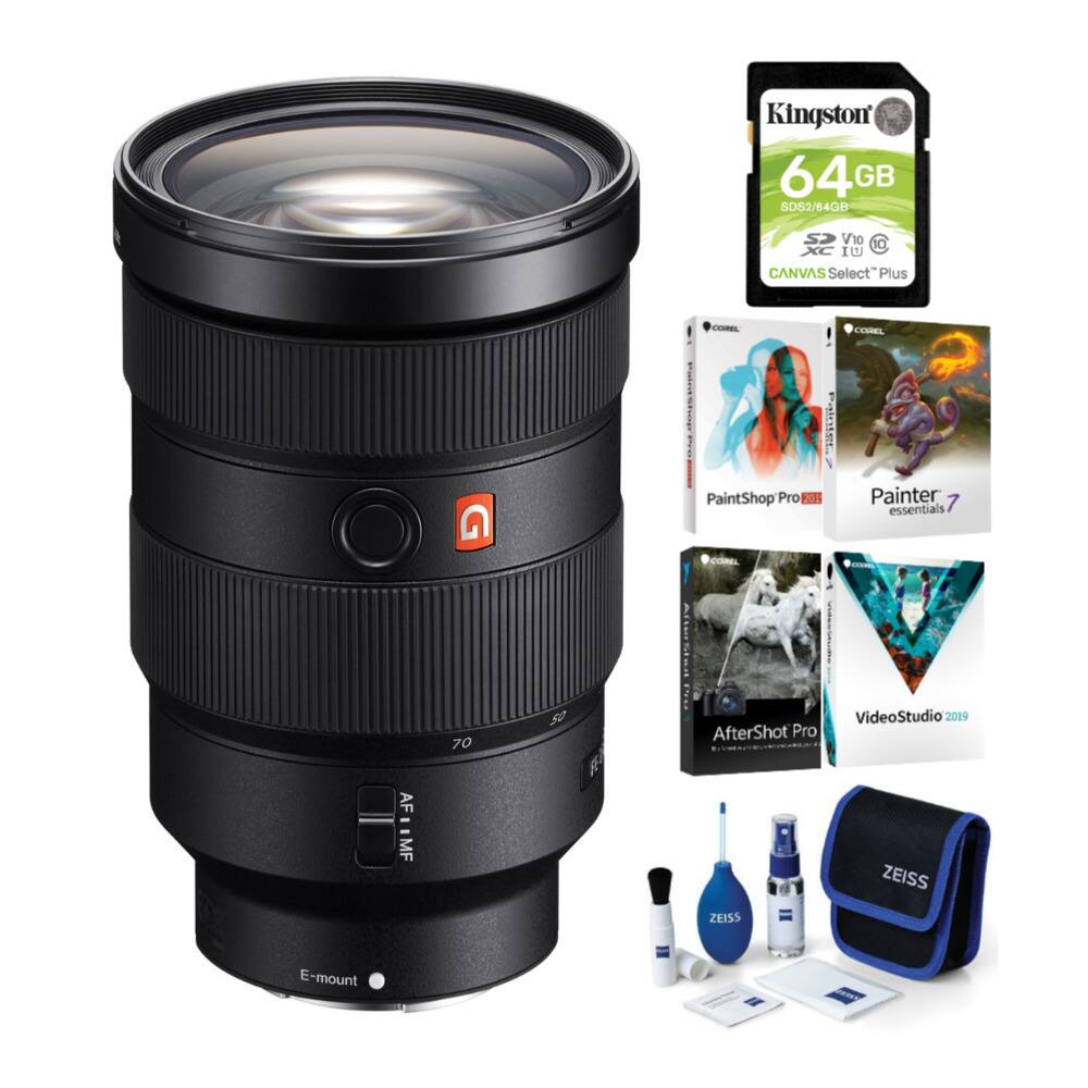 Sony FE 24 70mm GM Lens with Software Suite and Accessory