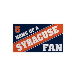 Evergreen Enterprises - Syracuse Orange 16" x 28" Home of a Fan Indoor/Outdoor Logo Turf Mat - Multicolor