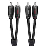 AudioQuest - Sydney RCA > RCA 9.8' Analog Audio Interconnect Cable - Dark Gray on Black