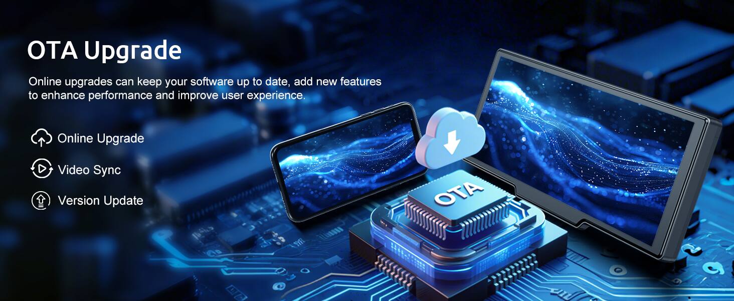 OTA Upgrade

Online upgrades can keep your software up to date, add new features to enhance performance and improve user experience.

- Online Upgrade
- Video Sync
- Version Update