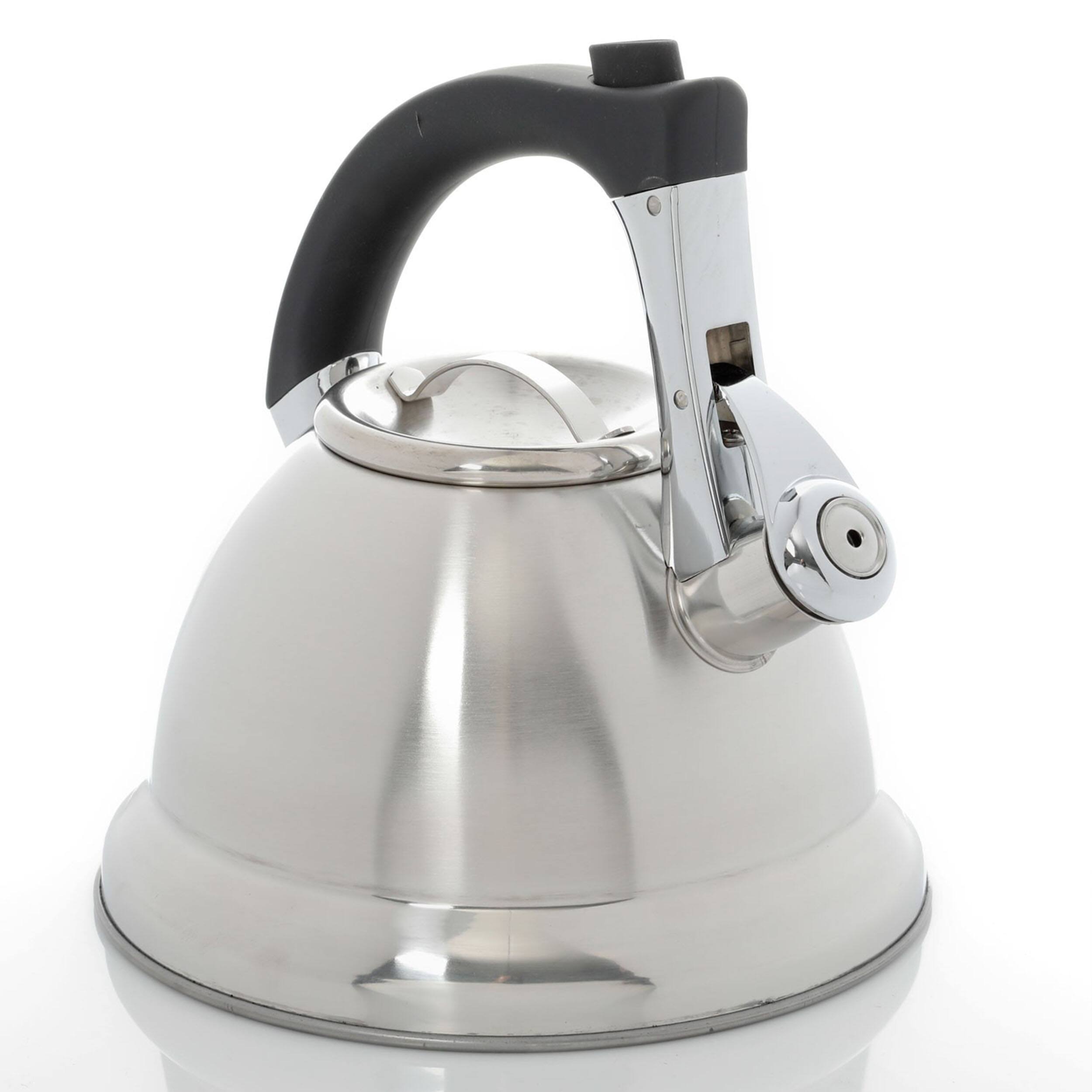 Alt View 1. Mr. Coffee - Mr Coffee Collinsbrook 2.4 Quart Stainless Steel Whistling Tea Kettle - Silver.