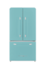 Front. Unique Appliances - Classic Retro 36-inch 21 cu.ft. Counter Depth French Door Refrigerator - Ocean Mist Turquoise.