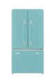 Unique Appliances - 36 in. Wide Classic Retro 36-inch 21 cu.ft. Counter Depth French Door Refrigerator - Ocean Mist Turquoise