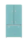 Front. Unique Appliances - Classic Retro 36-inch 21 cu.ft. Counter Depth French Door Refrigerator - Ocean Mist Turquoise.
