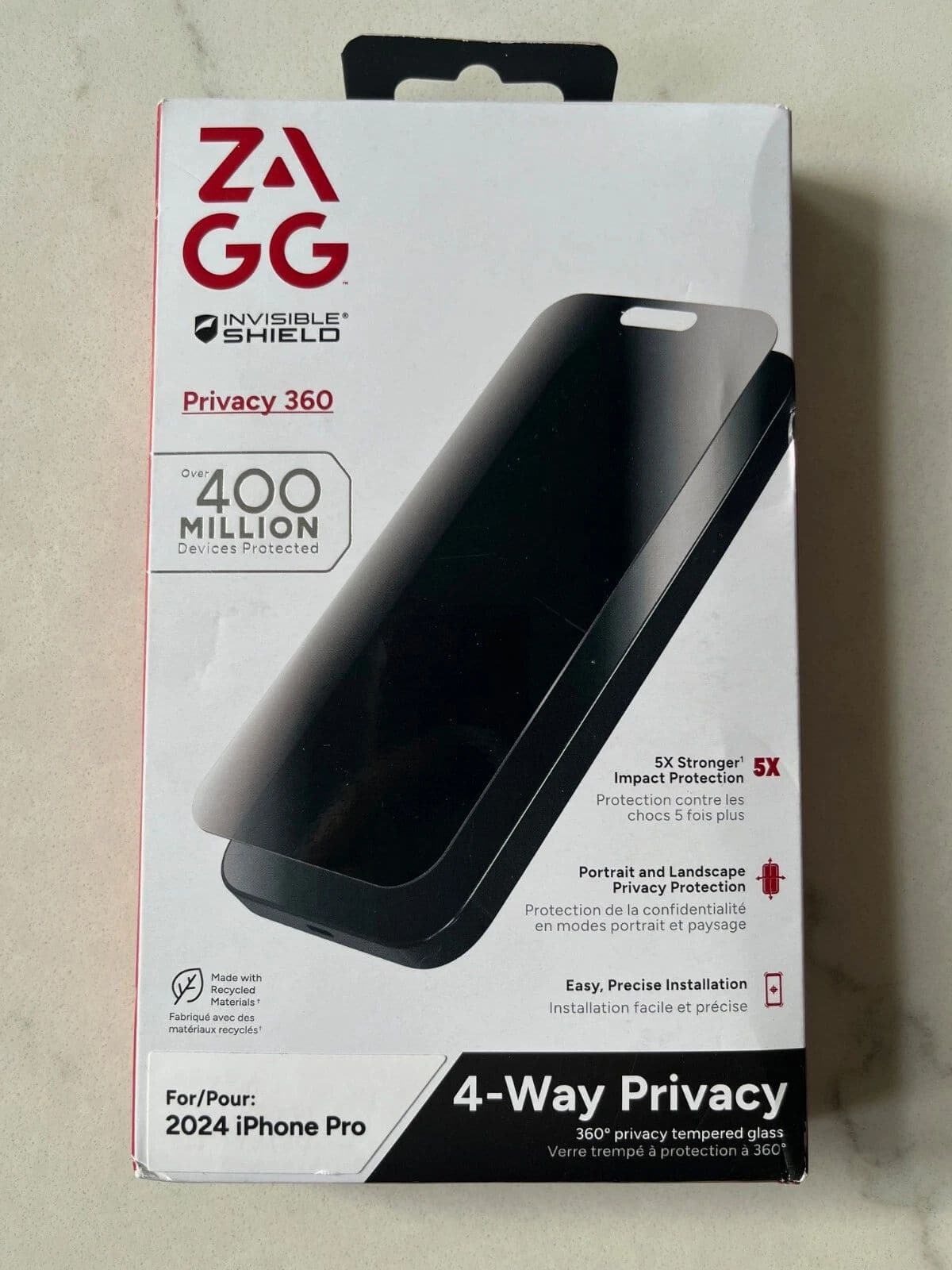 ZAGG - ZGGP360-iP16 Pro (2024 iPhone Pro) Privacy 360 - Clear