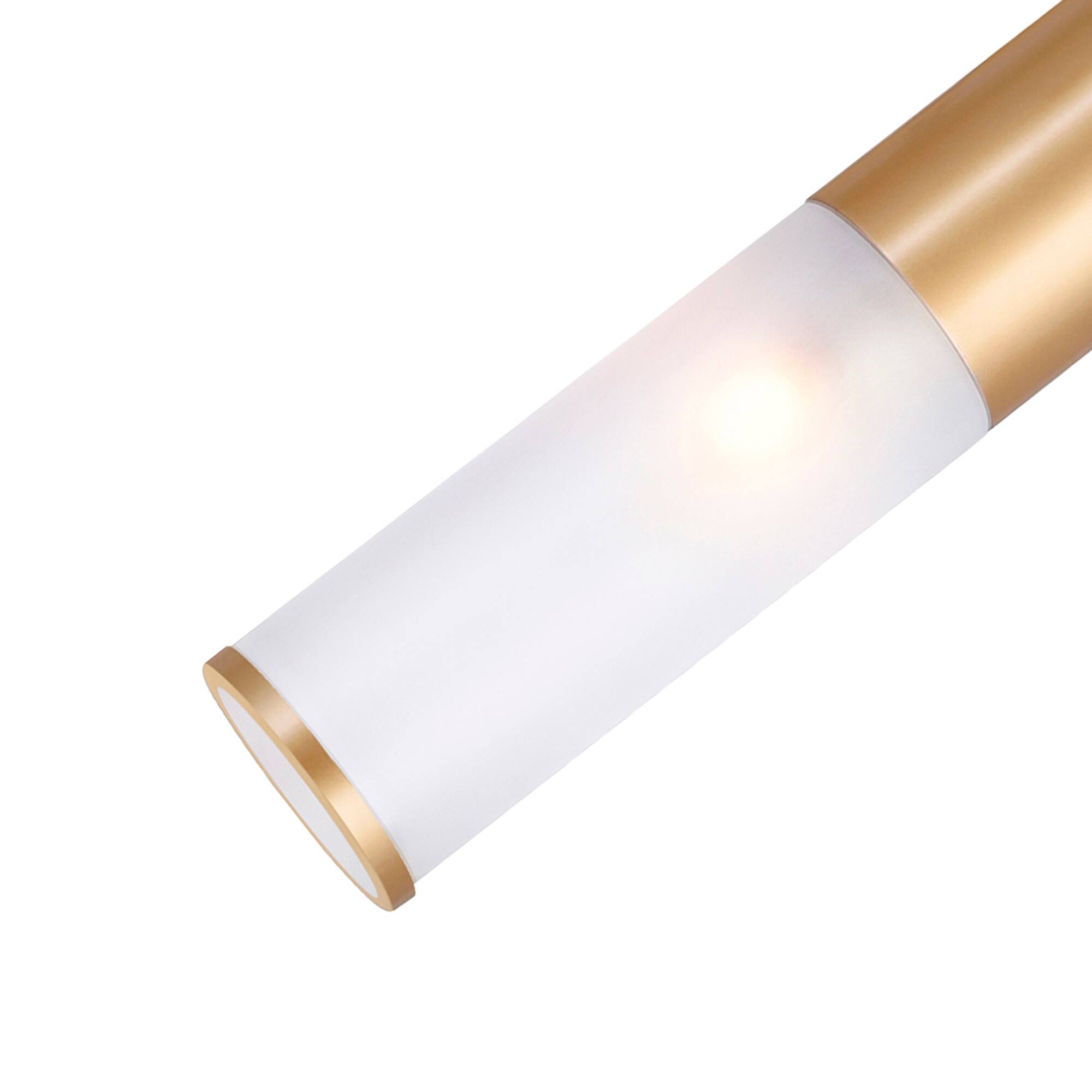 Back. CWI Lighting - Pipes 1 Light Mini Pendant With Sun Gold Finish - Sun Gold.