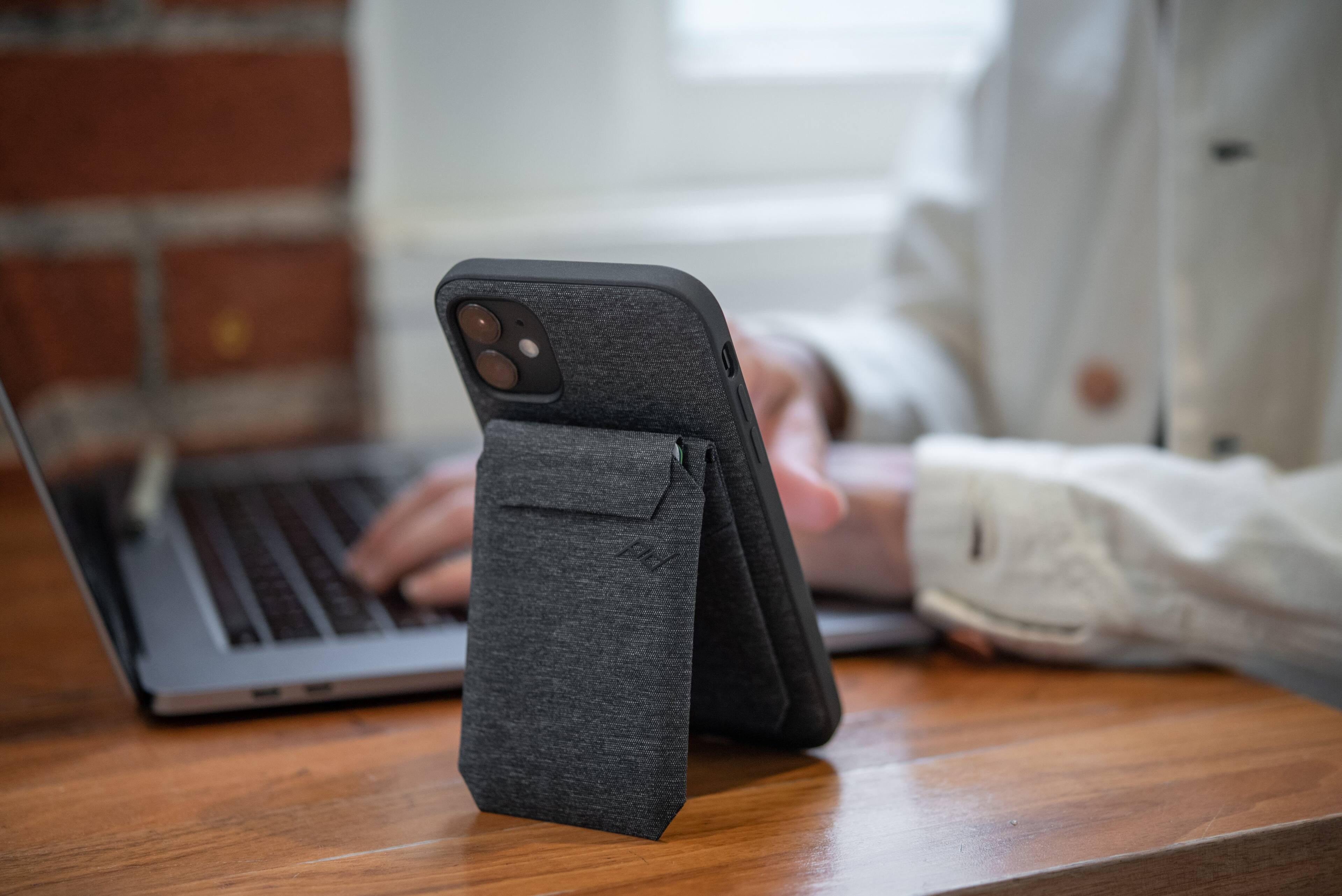 Alt View 12. Peak Design - Mobile Wallet Stand - Charcoal.