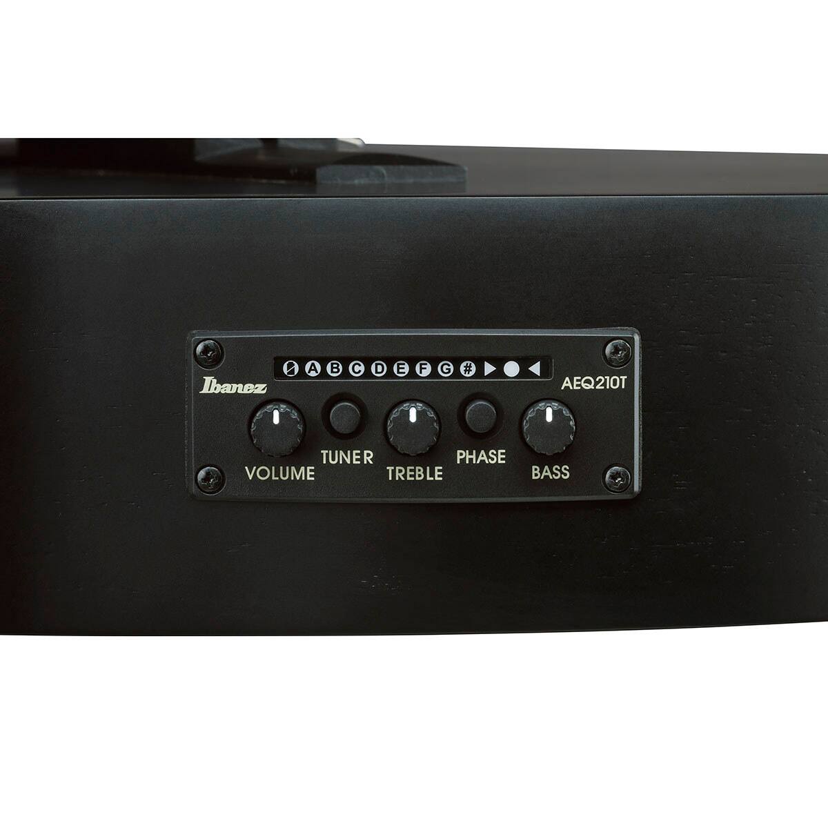 Ibanez A C D E F G # AEQ210T TUNER PHASE VOLUME TREBLE BASS