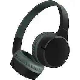 Belkin - Wireless Bluetooth On-Ear Headphones for Kids w/ Mic - 85dB Limit - w/ USB-C Cable - Headset - Stereo - Black