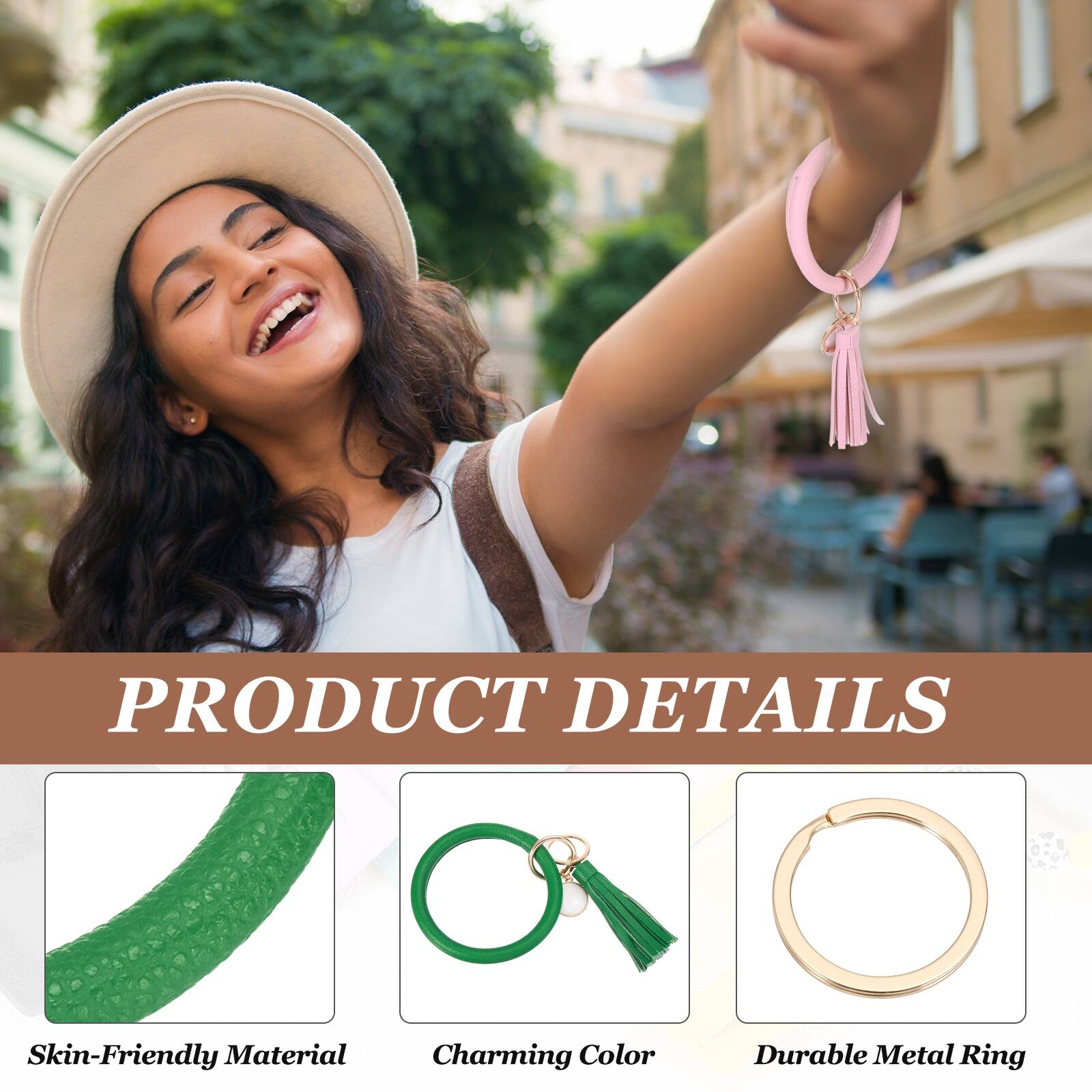 PRODUCT DETAILS  
- Skin-Friendly Material  
- Charming Color  
- Durable Metal Ring