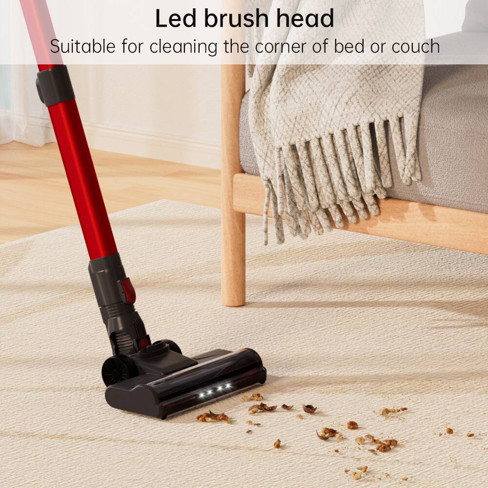 Led brush head  
Suitable for cleaning the corner of bed or couch