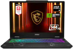 MSI - Cyborg A15 AI 15" 144Hz FHD Gaming Laptop - AMD R9-270 - NVIDIA GeForce RTX 5060 - 16GB Memory - 1TB SSD - Translucent Black - Front_Zoom