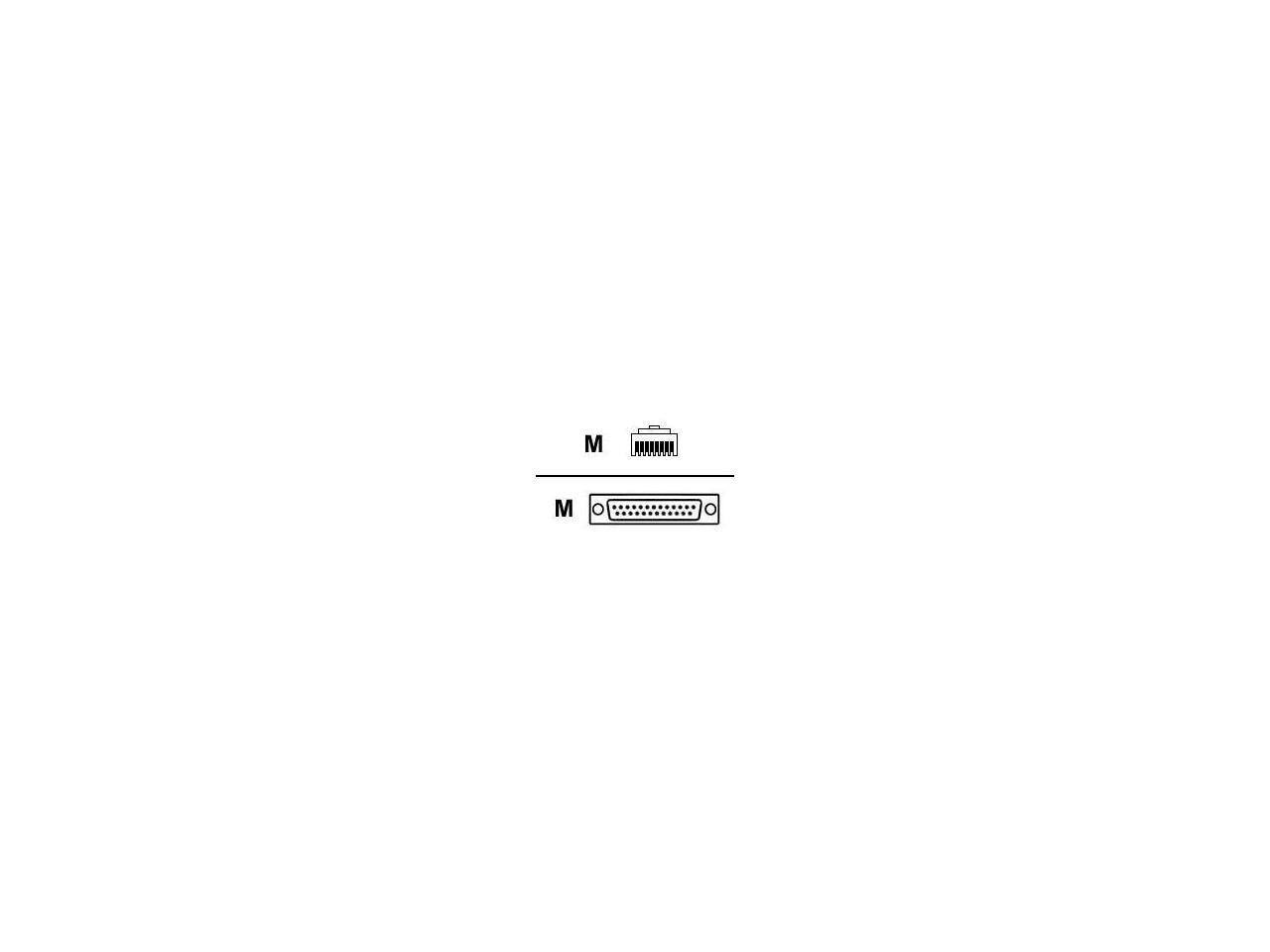 Alt View 4. Digi International - Digi International Model 76000195 48" RJ45 to DB25 Cable.