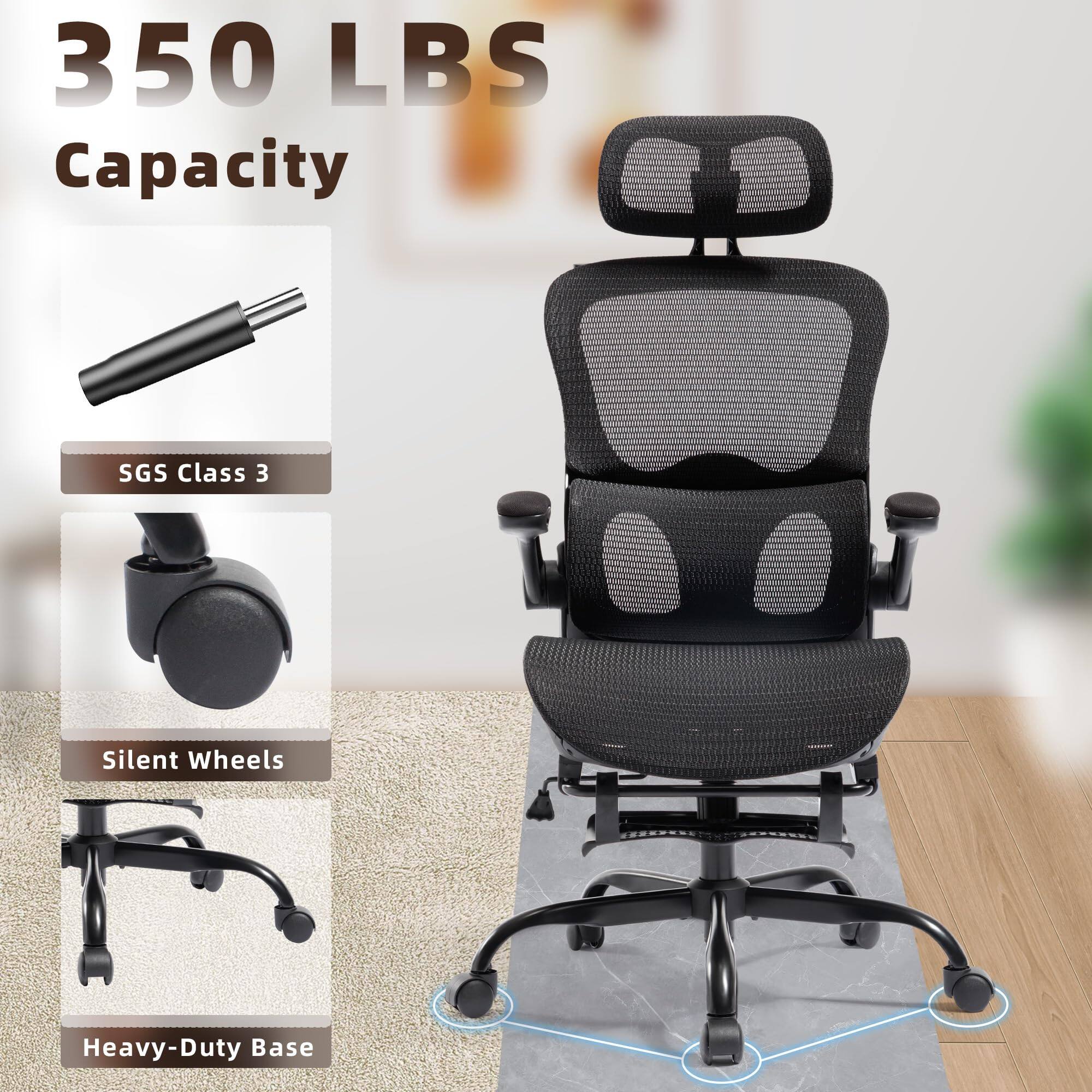 350 LBS Capacity

SGS Class 3

Silent Wheels

Heavy-Duty Base