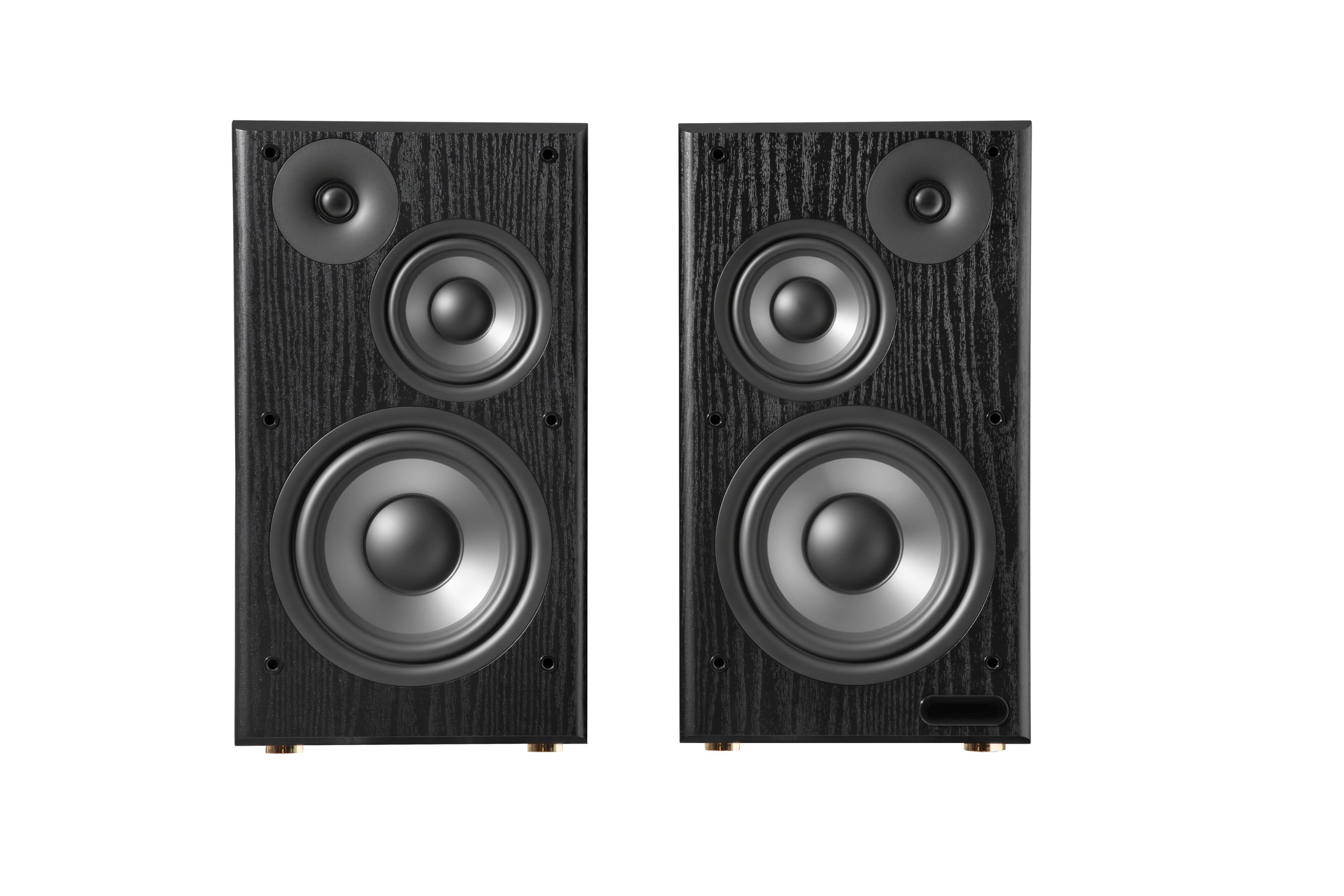 Angle. Edifier - R2750DBMKII Audiophile Active Bookshelf Bluetooth 6.0 and Optical Input - 2.0 Speaker (Pair) - Brown.