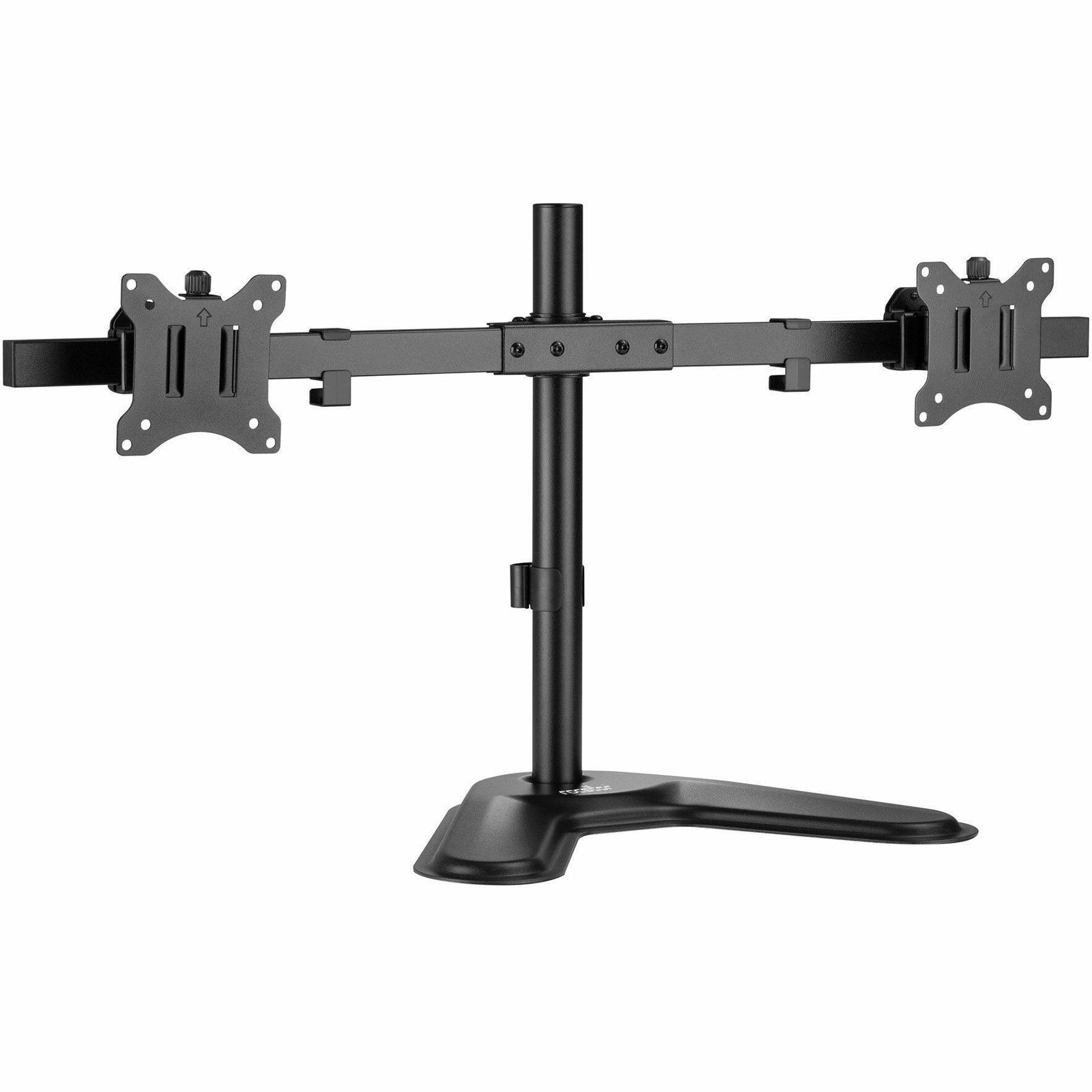 Alt View 4. Rocstor - Rocstor ErgoReach Mounting Pole for Flat Panel Display - Black - Landscape/Portrait - Height Adjustable - 2 Display(s) - Black.